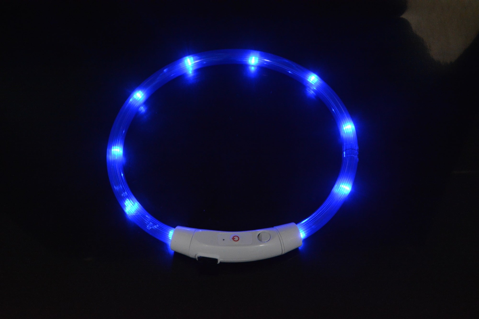 LED Luminous Dog Safety Collar - USB Rechargeable