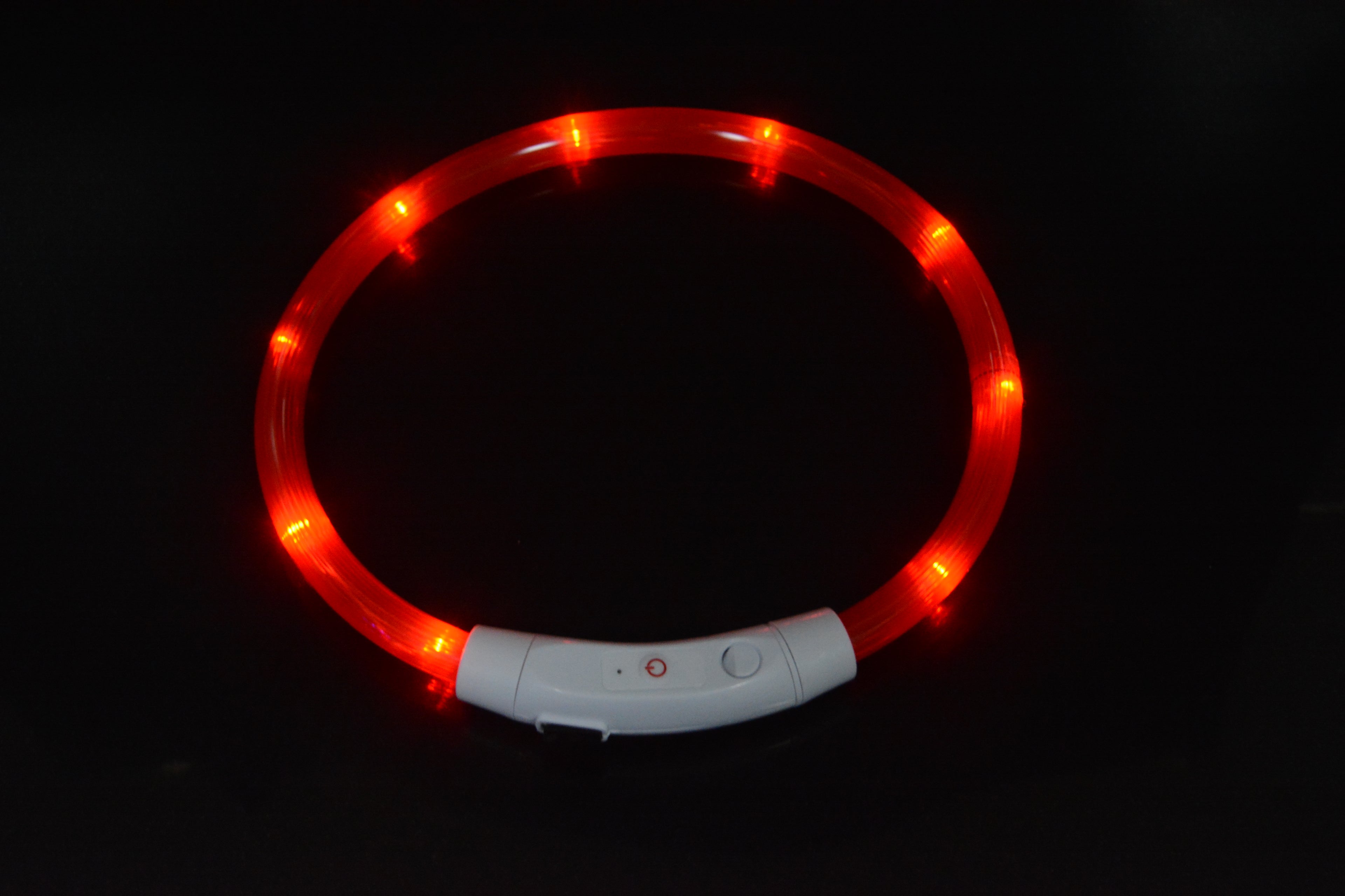 LED Luminous Dog Safety Collar - USB Rechargeable
