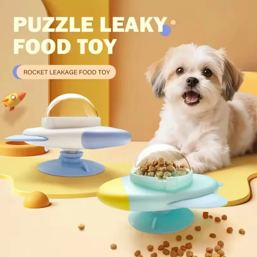 Pet spinning food ball