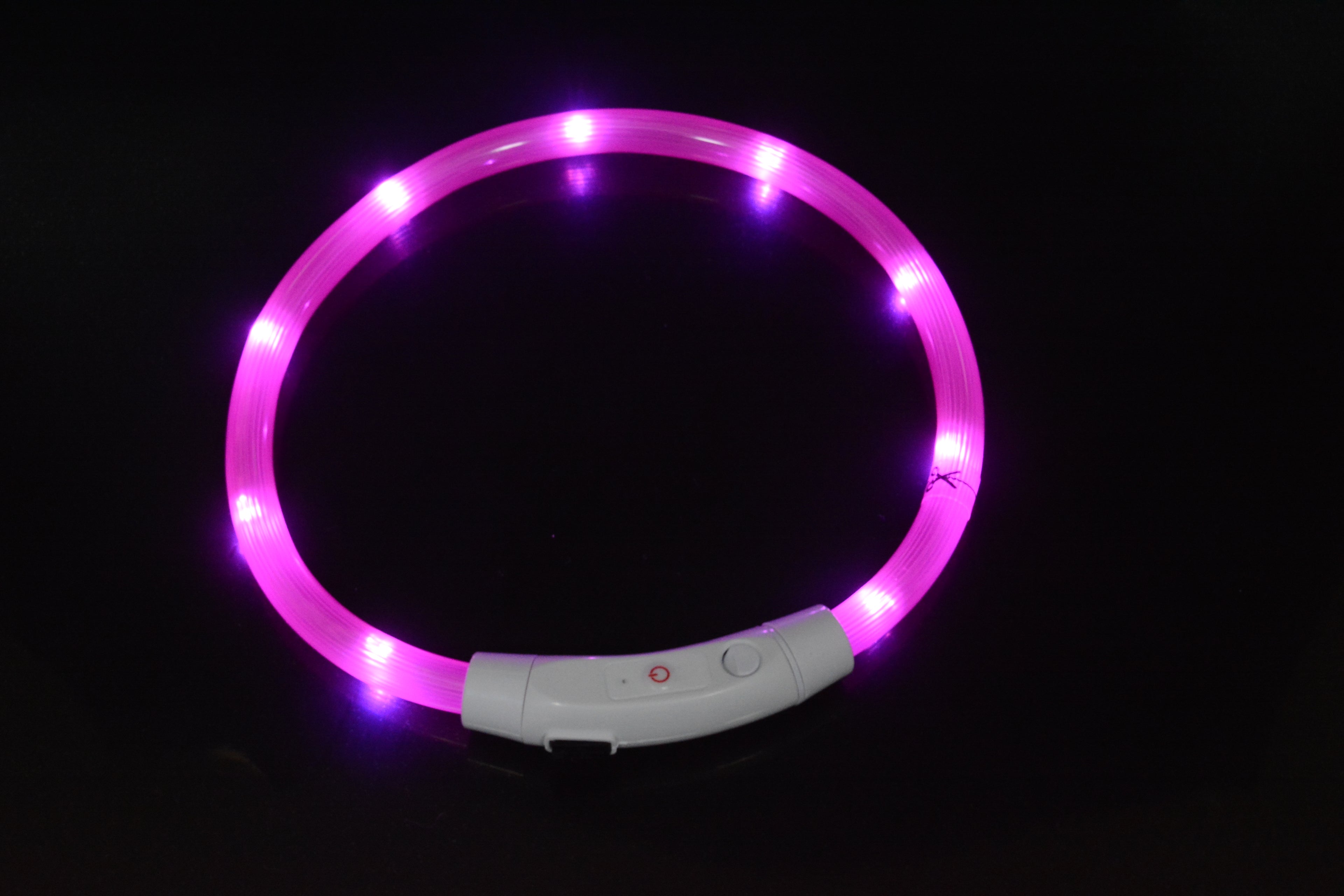 LED Luminous Dog Safety Collar - USB Rechargeable