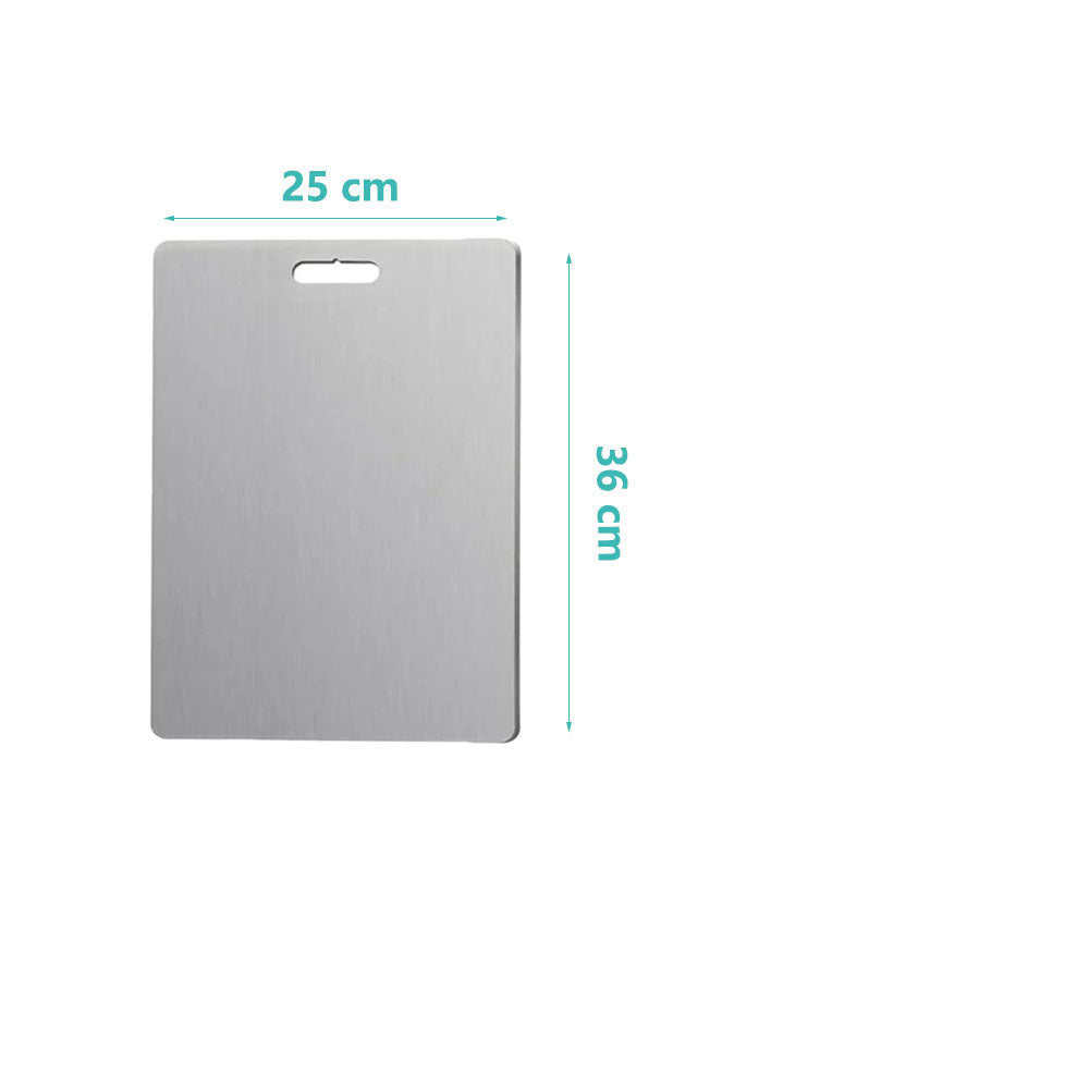 Stainless steel cutting board double-sided cutting guide cutting board household panel circular hanging hole cutting board