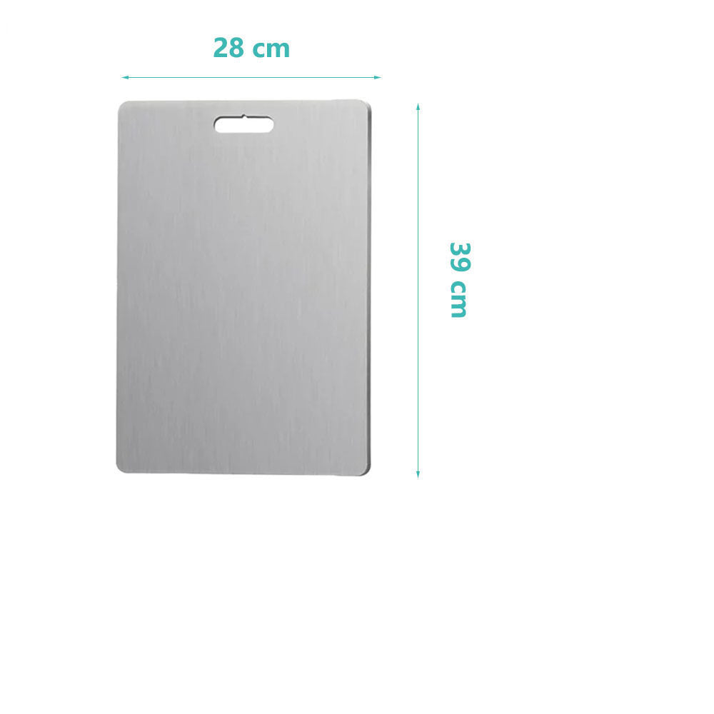 Stainless steel cutting board double-sided cutting guide cutting board household panel circular hanging hole cutting board