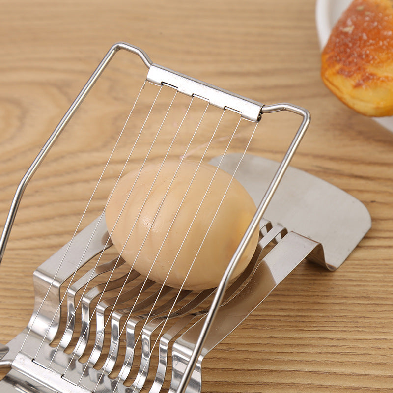Kitchen Supplies Stainless Steel Egg Cutter Egg Slicer Japanese Creative Kitchen Tools