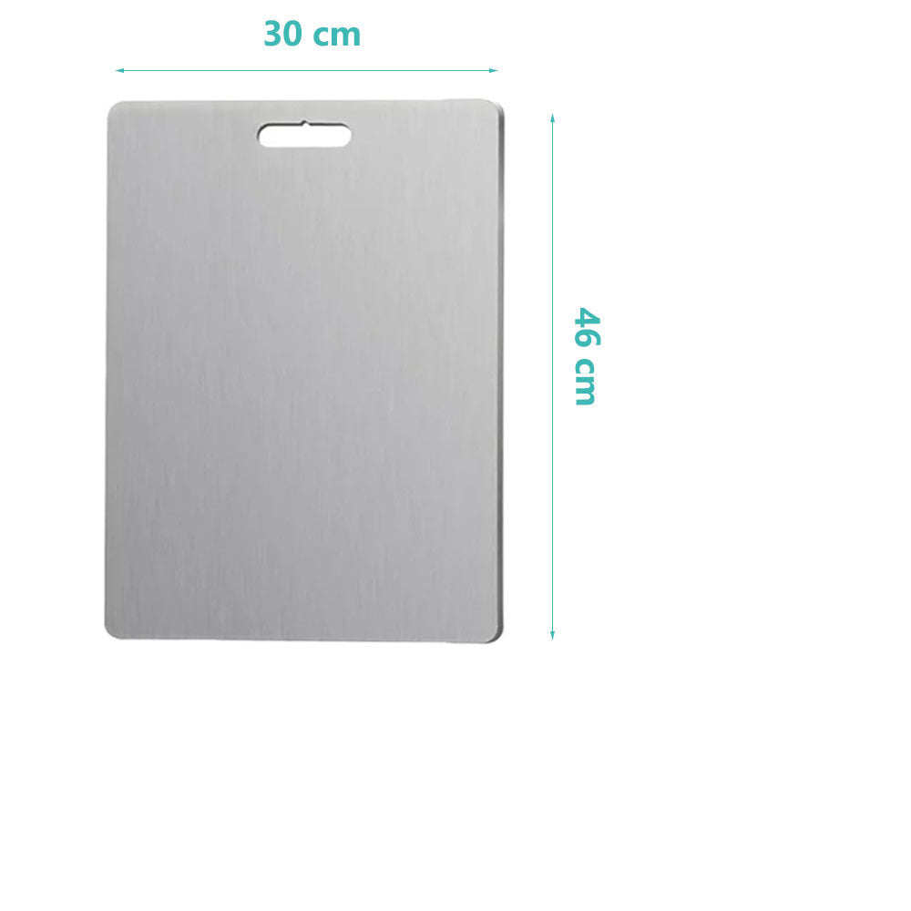 Stainless steel cutting board double-sided cutting guide cutting board household panel circular hanging hole cutting board