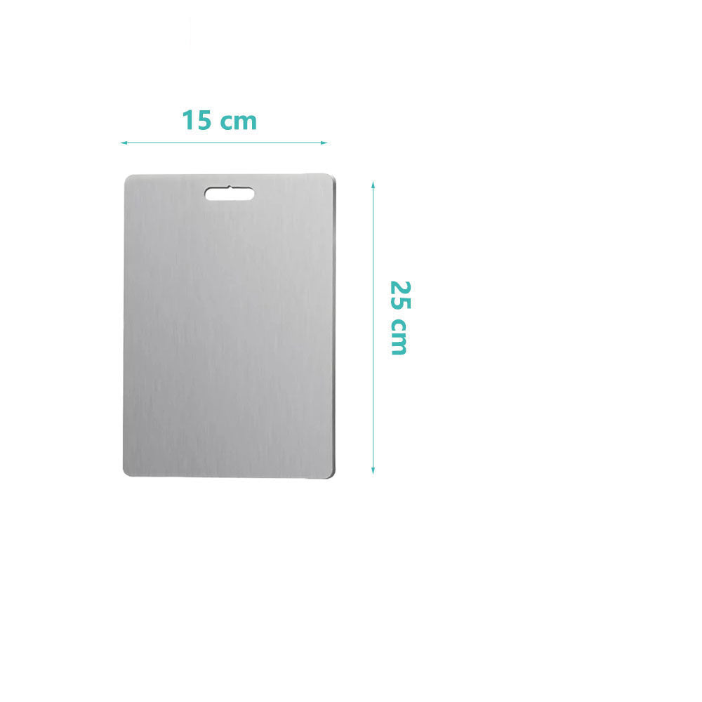 Stainless steel cutting board double-sided cutting guide cutting board household panel circular hanging hole cutting board