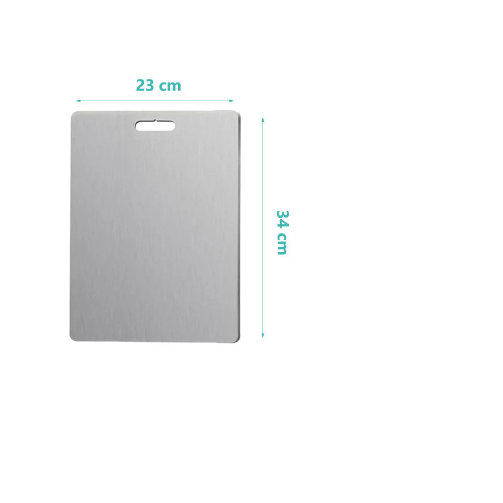 Stainless steel cutting board double-sided cutting guide cutting board household panel circular hanging hole cutting board