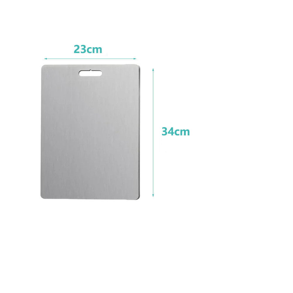 Stainless steel cutting board double-sided cutting guide cutting board household panel circular hanging hole cutting board