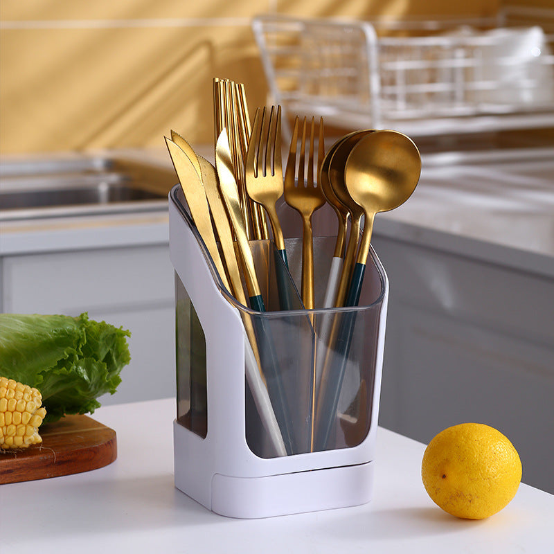 Kitchen Chopsticks Storage Rack Kitchen Multi-Functional Supplies Chopsticks Tube Storage Box Chopsticks Basket Drain Rack