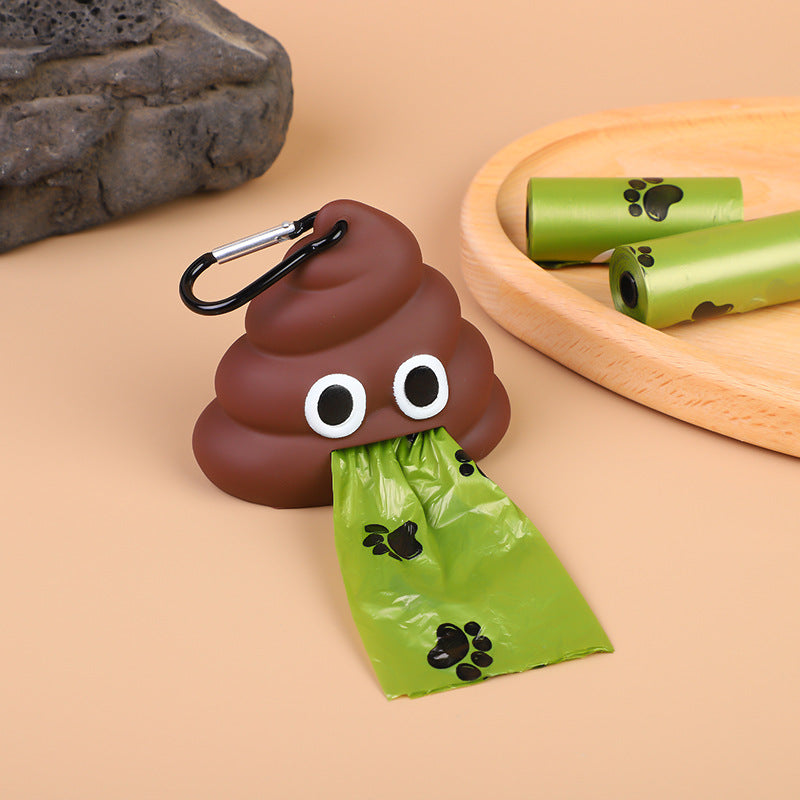 Portable Eco-Friendly Poop Bag Dispenser + Biodegradable Bags Starter Kit